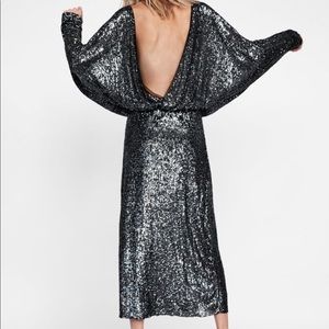 Zara sequins dress. WORN ONCE!